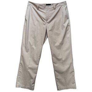 St. Andrews Of Scotland Men's Dress Pants Flat Front Stretch Size 38x30 Beige